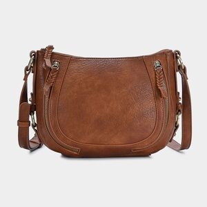 Sasha + Sofi Faux Leather Compact Crossbody Bag